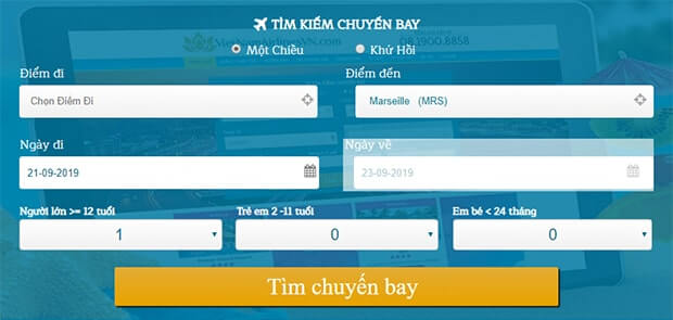 Săn vé máy bay đi Marseille